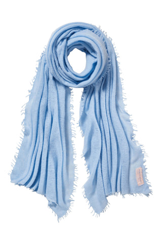 Kaschmirschal Bleu – einfarbig, 100 % Cashmere | PURSCHOEN