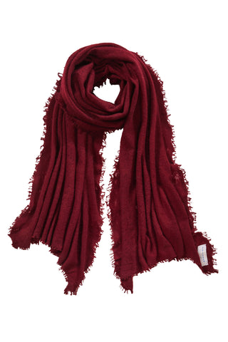 Kaschmirschal Bordo – einfarbig, 100 % Cashmere | PURSCHOEN