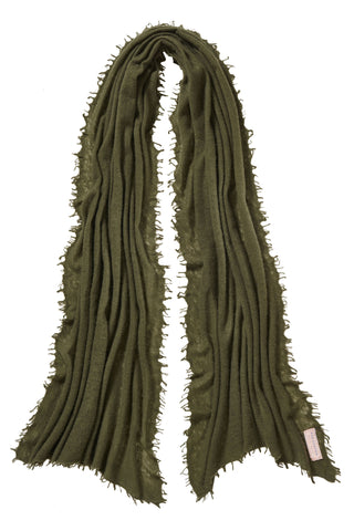 Kaschmirschal Military – einfarbig, 100 % Cashmere | PURSCHOEN