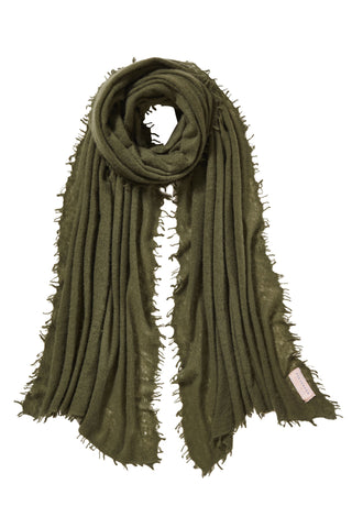 Kaschmirschal Military – einfarbig, 100 % Cashmere | PURSCHOEN