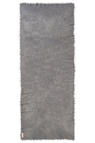 Kaschmirschal Stone Grey – einfarbig, 100 % Cashmere | PURSCHOEN