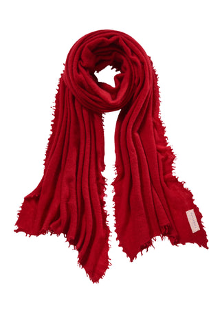 Kaschmirschal Red II – einfarbig, 100 % Cashmere | PURSCHOEN