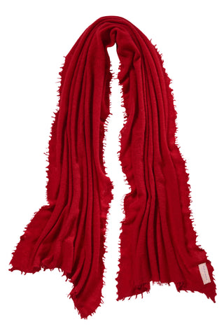 Kaschmirschal Red II – einfarbig, 100 % Cashmere | PURSCHOEN