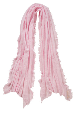 Kaschmirschal Puder Rose – einfarbig, 100 % Cashmere | PURSCHOEN