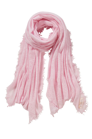 Kaschmirschal Puder Rose – einfarbig, 100 % Cashmere | PURSCHOEN