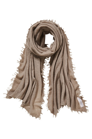 Kaschmirschal Kiesel – einfarbig, 100 % Cashmere | PURSCHOEN