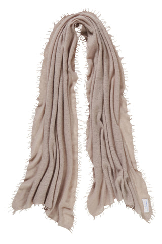 Kaschmirschal Nougat – einfarbig, 100 % Cashmere | PURSCHOEN
