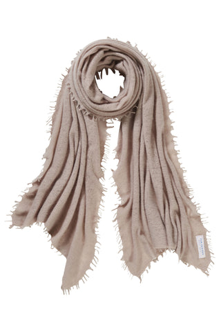 Kaschmirschal Nougat – einfarbig, 100 % Cashmere | PURSCHOEN