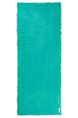 Kaschmirschal Aquamarin – einfarbig, 100 % Cashmere | PURSCHOEN