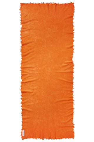 Kaschmirschal Orange – einfarbig, 100 % Cashmere | PURSCHOEN