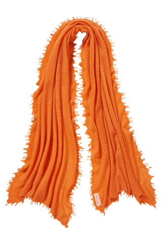 Kaschmirschal Orange – einfarbig, 100 % Cashmere | PURSCHOEN