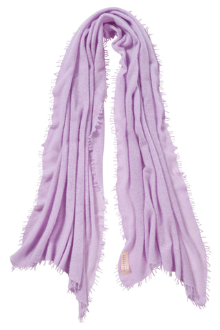 Kaschmirschal Flieder – einfarbig, 100 % Cashmere | PURSCHOEN