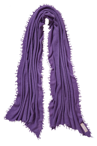 Kaschmirschal Violett – einfarbig, 100 % Cashmere | PURSCHOEN