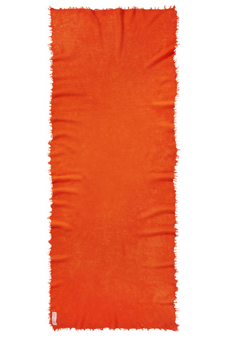 Kaschmirschal Apfelsine – einfarbig, 100 % Cashmere | PURSCHOEN