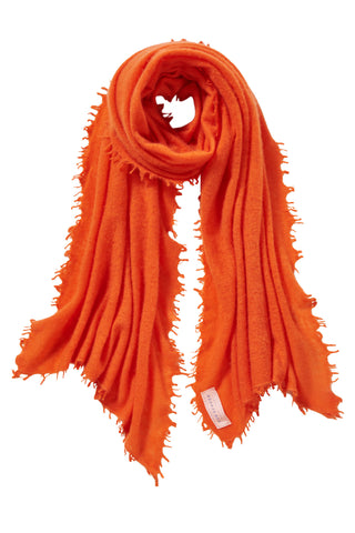 Kaschmirschal Apfelsine – einfarbig, 100 % Cashmere | PURSCHOEN