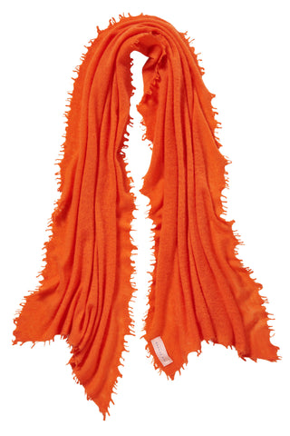 Kaschmirschal Apfelsine – einfarbig, 100 % Cashmere | PURSCHOEN