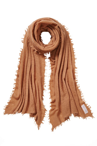 Kaschmirschal Camel – einfarbig, 100 % Cashmere | PURSCHOEN