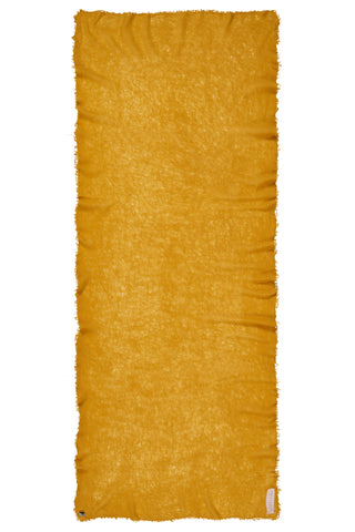 Kaschmirschal Senf – einfarbig, 100 % Cashmere | PURSCHOEN