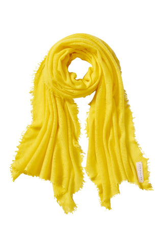 Kaschmirschal Zitrone – einfarbig, 100 % Cashmere | PURSCHOEN