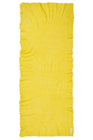 Kaschmirschal Zitrone – einfarbig, 100 % Cashmere | PURSCHOEN