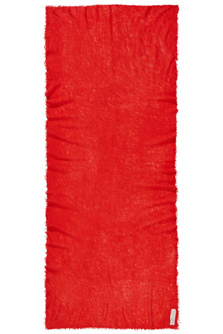 Kaschmirschal Chili Red – einfarbig, 100 % Cashmere | PURSCHOEN