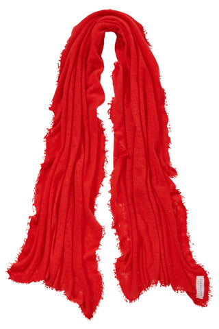 Kaschmirschal Chili Red – einfarbig, 100 % Cashmere | PURSCHOEN