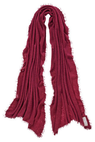 Kaschmirschal Beere – einfarbig, 100 % Cashmere | PURSCHOEN