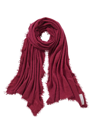 Kaschmirschal Beere – einfarbig, 100 % Cashmere | PURSCHOEN