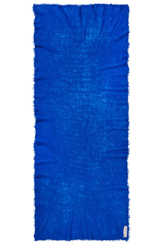 Kaschmirschal Royal Blau – einfarbig, 100 % Cashmere | PURSCHOEN