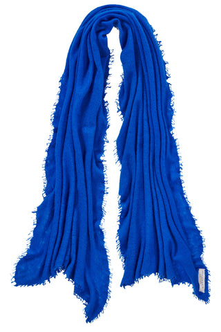Kaschmirschal Royal Blau – einfarbig, 100 % Cashmere | PURSCHOEN
