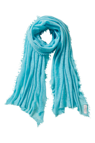 Kaschmirschal Wasser – einfarbig, 100 % Cashmere | PURSCHOEN