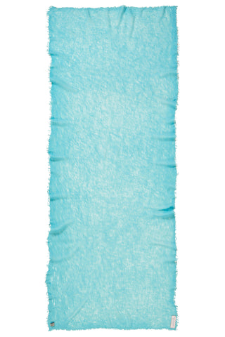 Kaschmirschal Wasser – einfarbig, 100 % Cashmere | PURSCHOEN