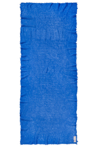 Kaschmirschal Atlantikblau – einfarbig, 100 % Cashmere | PURSCHOEN