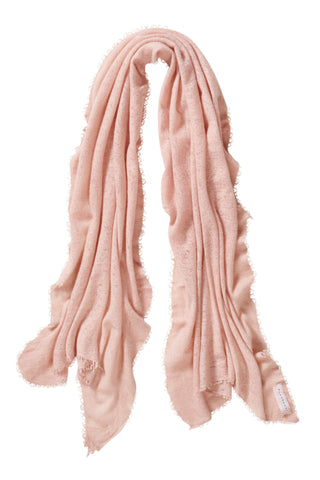 Kaschmirschal Puder Stone – einfarbig, 100 % Cashmere | PURSCHOEN