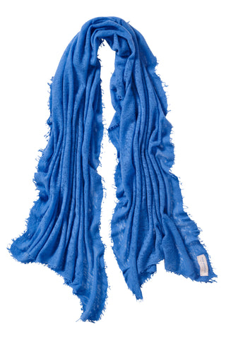 Kaschmirschal Sommerblau – einfarbig, 100 % Cashmere | PURSCHOEN