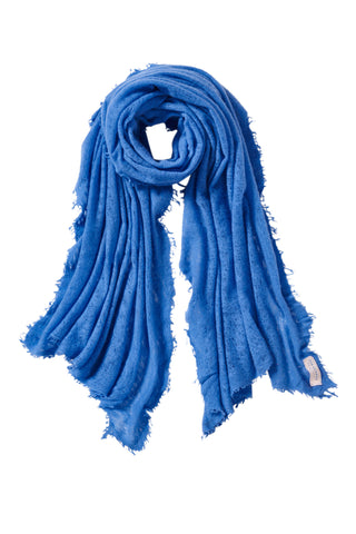 Kaschmirschal Sommerblau – einfarbig, 100 % Cashmere | PURSCHOEN