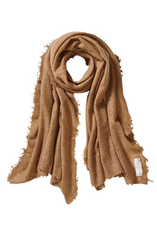 Kaschmirschal Camel II – einfarbig, 100 % Cashmere | PURSCHOEN