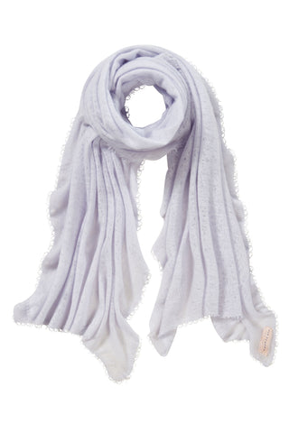 Kaschmirschal Eisblau – einfarbig, 100 % Cashmere | PURSCHOEN