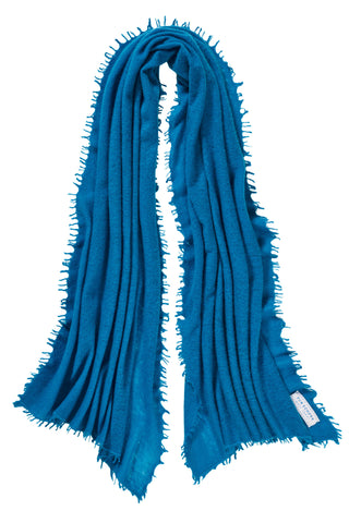 Kaschmirschal Petrol – einfarbig, 100 % Cashmere | PURSCHOEN