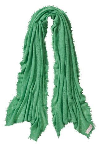 Kaschmirschal Gras Grün – einfarbig, 100 % Cashmere | PURSCHOEN
