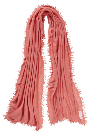 Kaschmirschal Papaya – einfarbig, 100 % Cashmere | PURSCHOEN