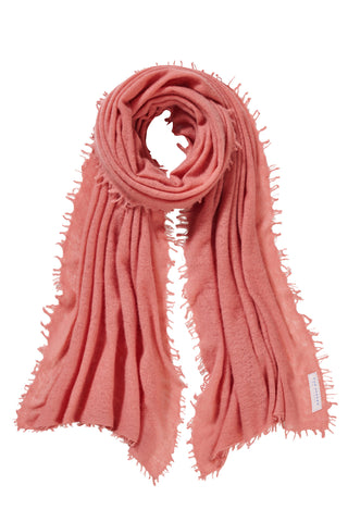 Kaschmirschal Papaya – einfarbig, 100 % Cashmere | PURSCHOEN
