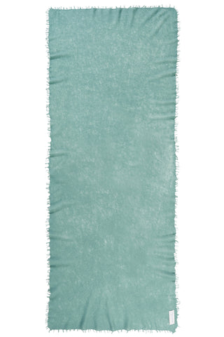 Kaschmirschal Salbei – einfarbig, 100 % Cashmere | PURSCHOEN