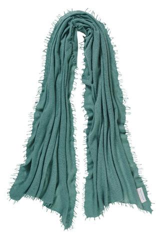 Kaschmirschal Salbei – einfarbig, 100 % Cashmere | PURSCHOEN