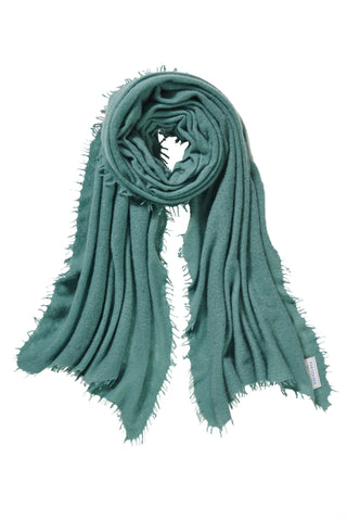 Kaschmirschal Salbei – einfarbig, 100 % Cashmere | PURSCHOEN