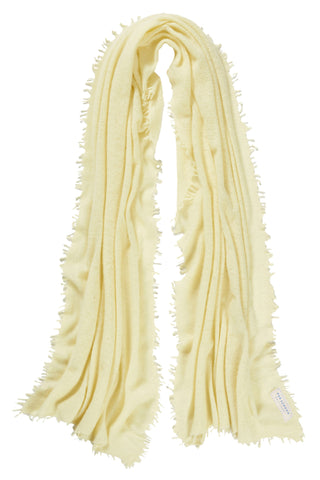 Kaschmirschal Vanille – einfarbig, 100 % Cashmere | PURSCHOEN