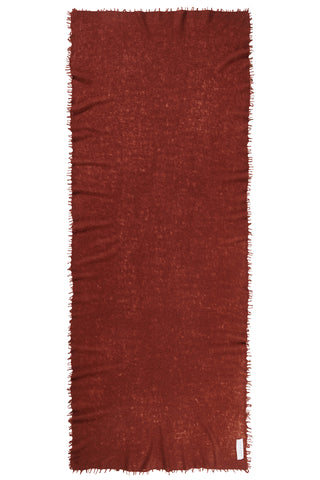 Kaschmirschal Kastanie – einfarbig, 100 % Cashmere | PURSCHOEN