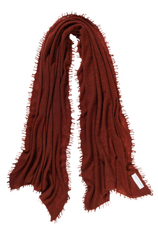 Kaschmirschal Kastanie – einfarbig, 100 % Cashmere | PURSCHOEN
