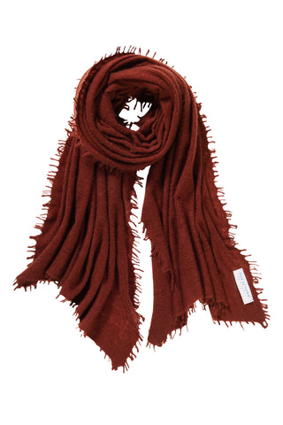 Kaschmirschal Kastanie – einfarbig, 100 % Cashmere | PURSCHOEN