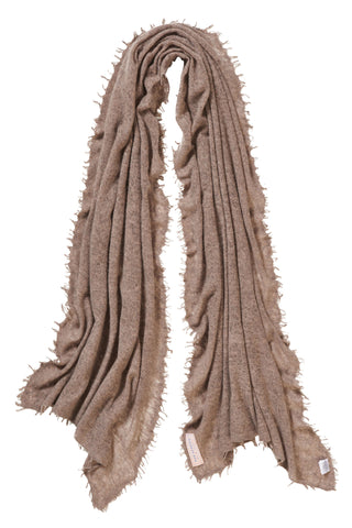 Kaschmirschal Coffee Melange – einfarbig, 100 % Cashmere | PURSCHOEN